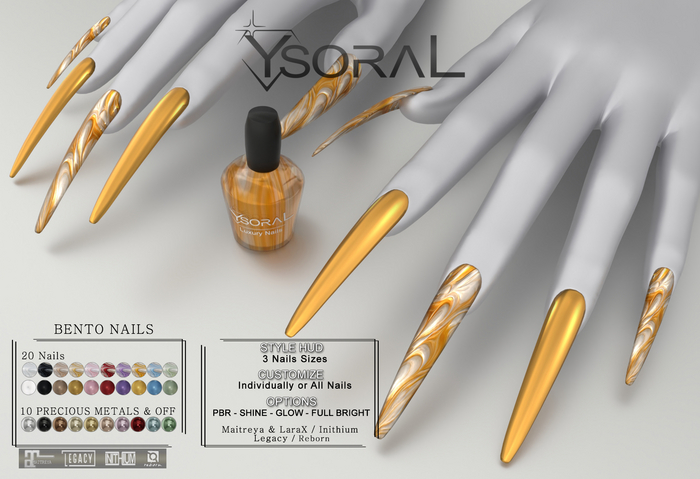 ~~ YsoraL ~~ .: FATPACK Nails Maria :.(Lady)(+ PBR)