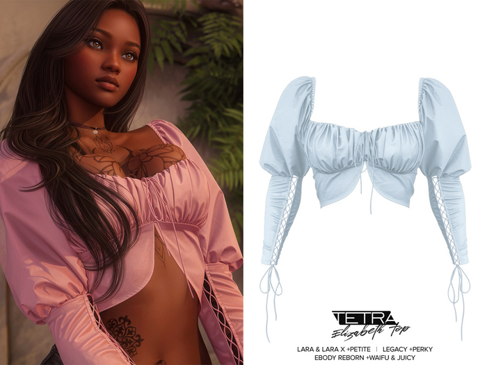 TETRA - Elizabeth Corset Top (Ice)