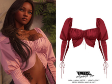 TETRA - Elizabeth Corset Top (Burgundy)