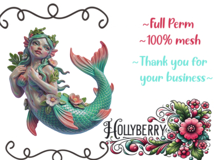 HB: Azure Peach Blossom Mermaid FuLL PERM
