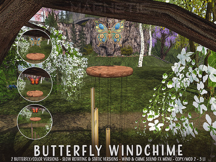 Magnetic - Butterfly Windchime