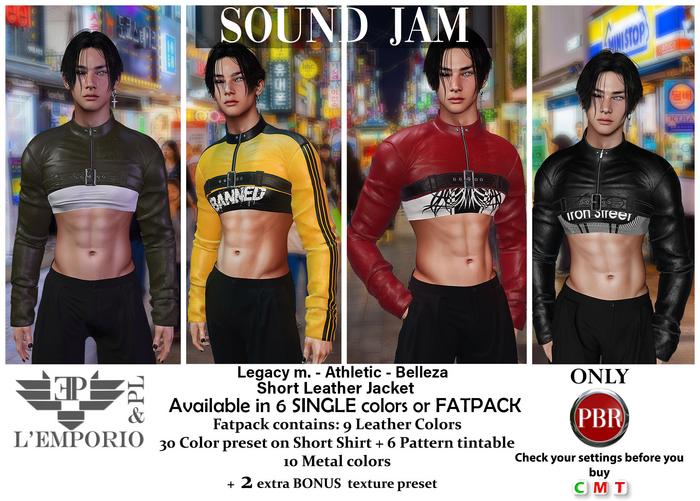 FATPACK   L'Emporio&PL ::*Sound Jam*:: Short Leather Jacket