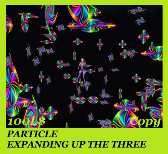 PARTICLE EXPANDING UP THE THREE