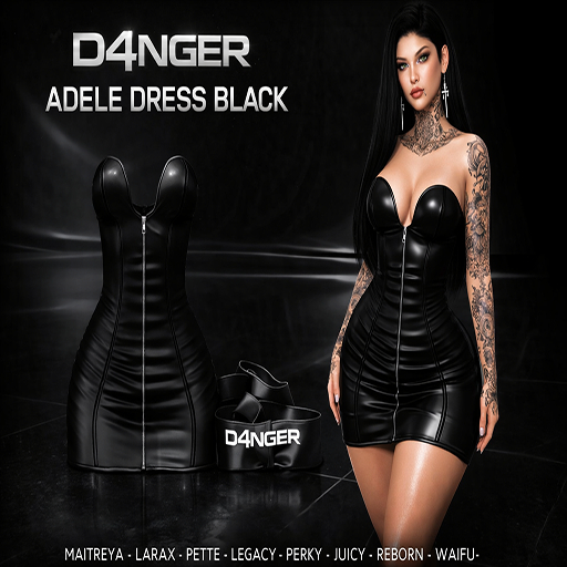 [D4NGER]- ADELE DRESS *BLACK* PACK (box multi-body)
