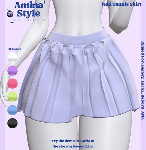 Amina Style - Yuki Tennis Skirt // Lavender