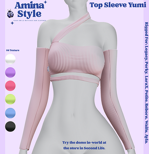 Amina Style - Top Sleeve Yumi - Candy