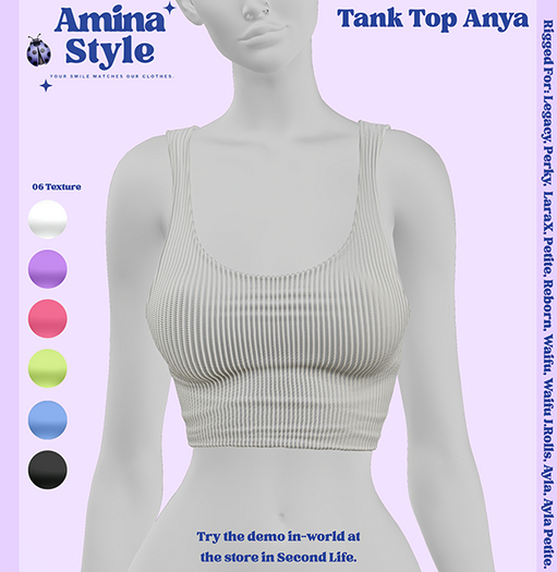 Amina Style - Tank Top Anya // White