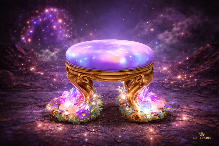 Fantasy Stool Second Life Marketplace - Enchanted Crystal Stool – Fantasy Magic Seat ...