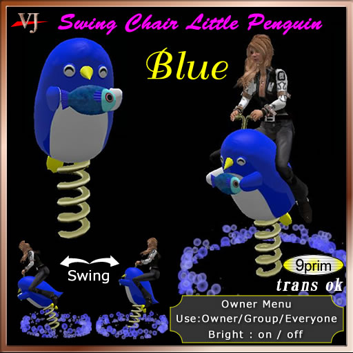 Swing Chair  Little Penguin Blue