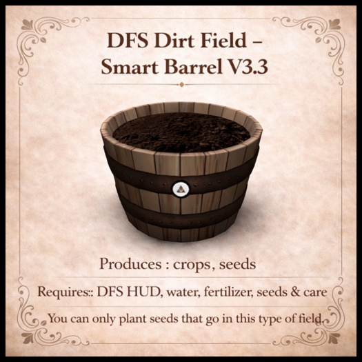DFS Dirt Field - Smart Barrel V3.3 - ACTUAL ITEM