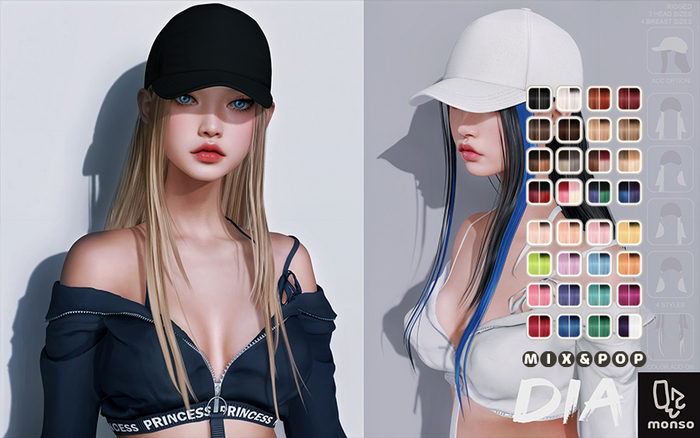 [monso] Dia Hair /Mix & Pop