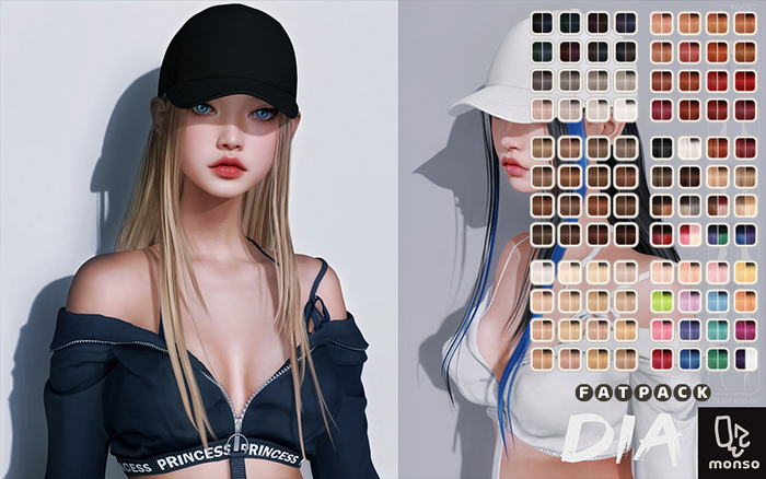 [monso] Dia Hair /Fatpack