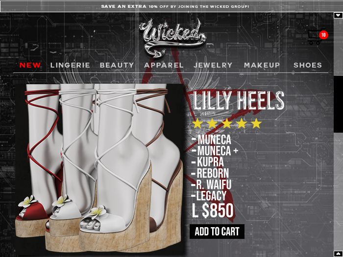 Wicked - Lilly Heels [FATPACK]