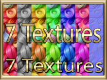 [ Curly hair Seamless 01 ] 7 Textures