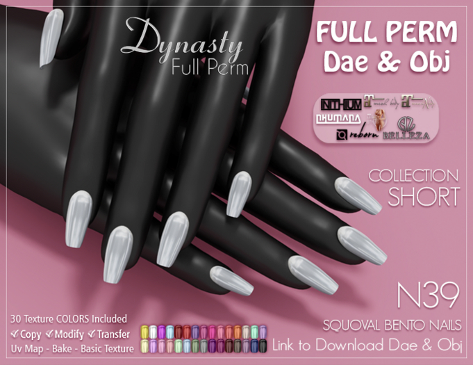Dynasty - Nails BENTO Squoval Short N39 Dae & Obj