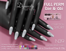 Dynasty - Nails BENTO Squoval Short N39 Dae & Obj