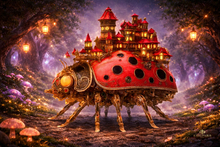 Clockwork Ladybug City – Fantasy Steampunk Creature