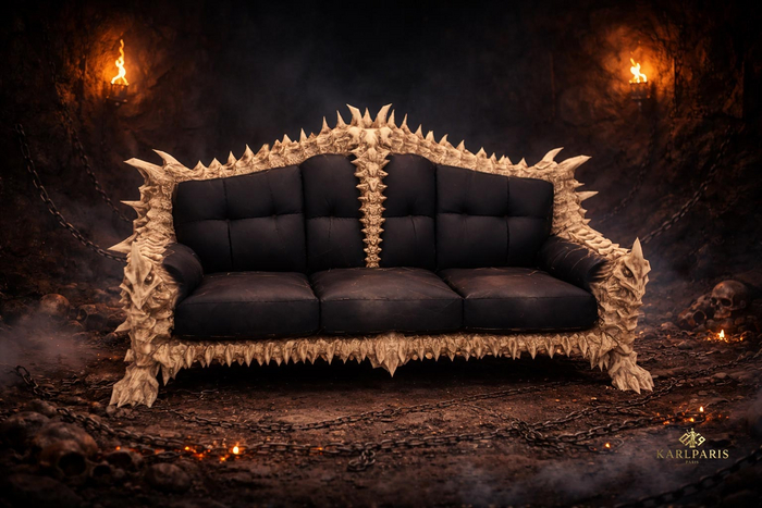 Bone Throne Sofa – Dark Fantasy Gothic Couch (32 Bento Animations)