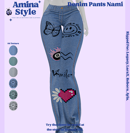 Amina Style - Denim Pants Nami // Blue Icon