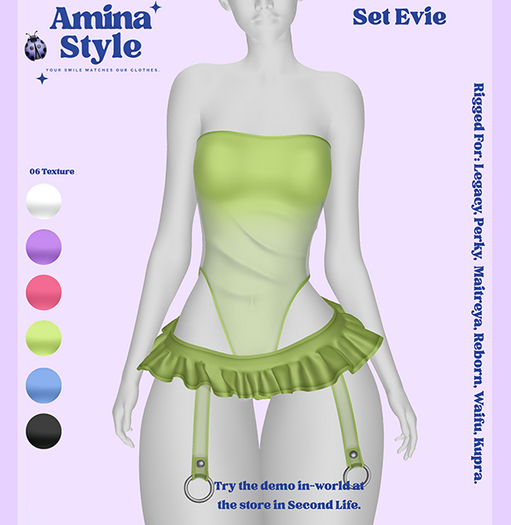 Amina - Set EvIe - Lime Green