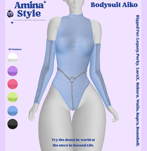 Amina Style - Bodysuit Aiko - Blue