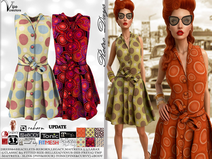 [Vips Creations] - Female Dress - [Retro Days] - UPDATE