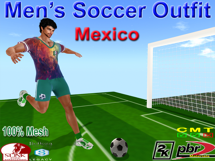 Mens Soccer Outfit - Mexico (ADD)