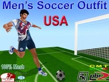 Mens Soccer Outfit - USA (ADD)