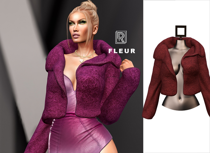 RAPTURE-Jacket Fleur-Claret