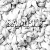 [ Curly hair Seamless 02 ] B