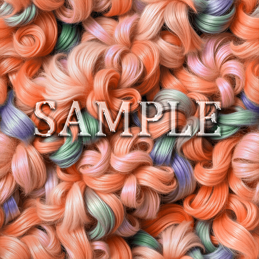 [ Curly hair Seamless 02 ] E
