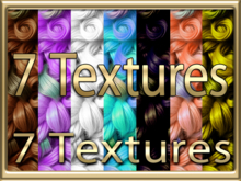 [ Curly hair Seamless 02 ] 7 Textures