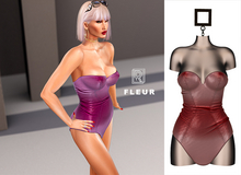 RAPTURE-Dress Fleur-Claret