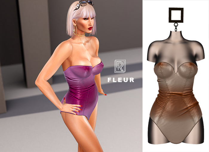 RAPTURE-Dress Fleur-Coffee