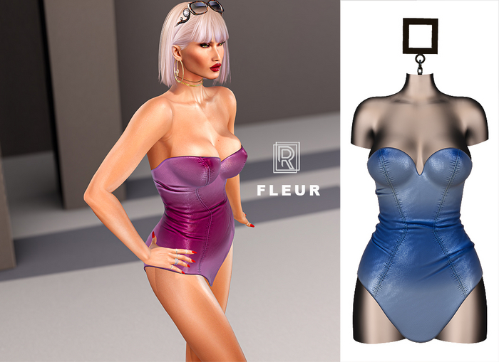 RAPTURE-Dress Fleur-Denim