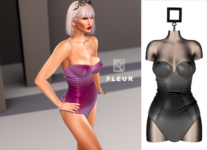 RAPTURE-Dress Fleur-Raven