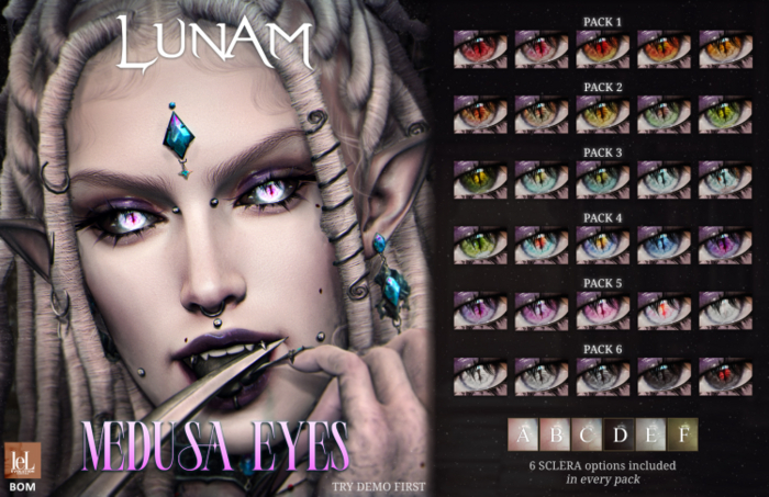 LUNAM ⋅ ⋆☽︎⋅ Medusa Eyes ⋅☾⋆ ⋅ FATPACK