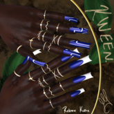[KWEEN] Blue French Nails