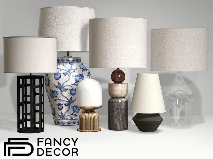 Fancy Decor: Collins Lamp Collection Fatpack
