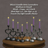 Mixxi Candle Sets Lavenders