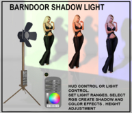 Barndoor shadow spot light