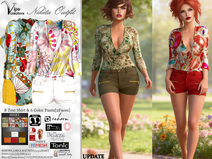 [Vips Creations] - Female Outfit - [Nikita2]HUD - UPDATE