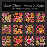 *Wallflowers* Flower Power - Warm & Dark