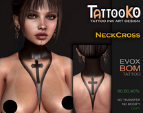 [TattooKO] Tattoo NeckCross - Evox