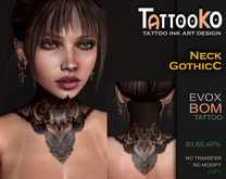 [TattooKO] Tattoo NeckGothicC - Evox