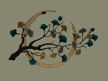 wrought iron leaf 3 D wall hanging  Full Perm