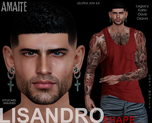  Lelutka Amaite-Lisandro Shape