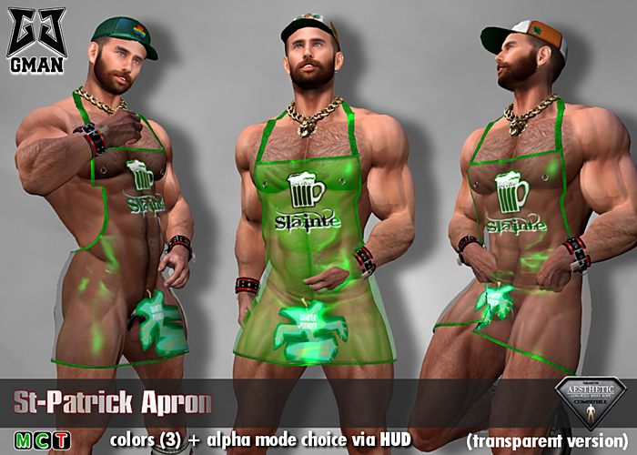 [GMan] ES - St-Patrick Apron - Aesthetic