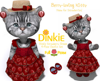 - Full Perm - Dinkie Strawberry Outfit Set #9