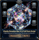 Charity Donation Box V1.2 Full Perm Script ( With Notecard of How to Use This Script & its Benefit )